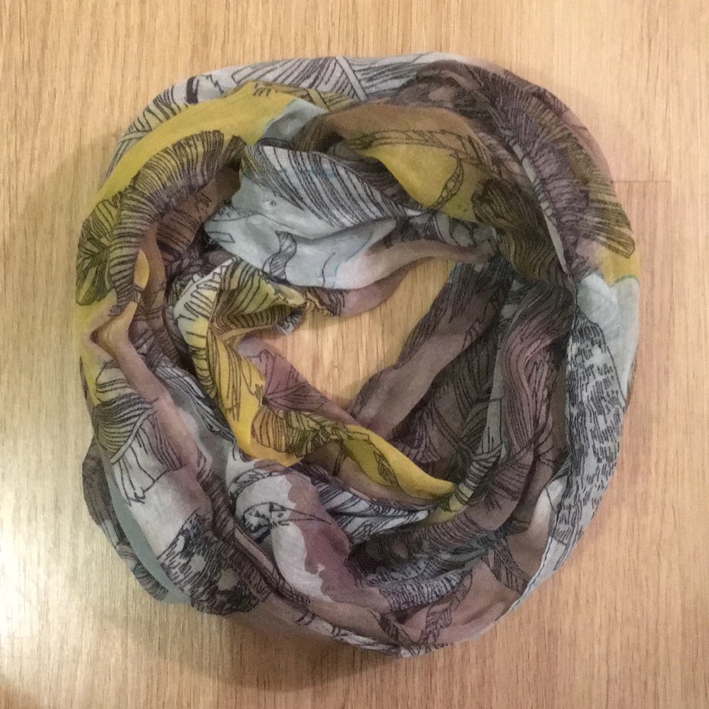 Infinity Wrap Watercolor Scarf